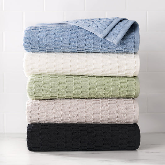 DKNY Metro Tile Schnelles Trockenbad und Handtuch 4-Stück-Set