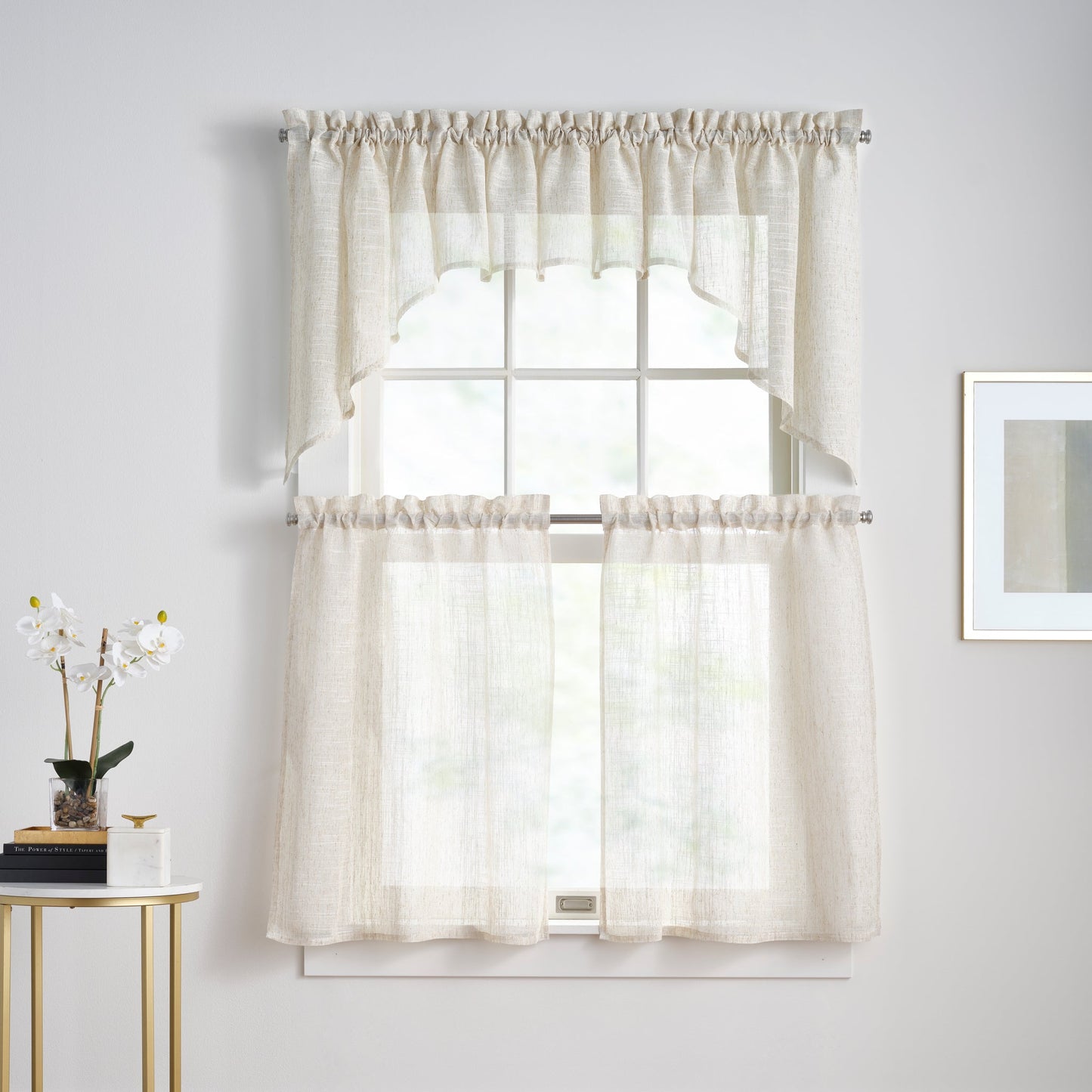 DKNY Classic Leinen Grommet Vorhänge