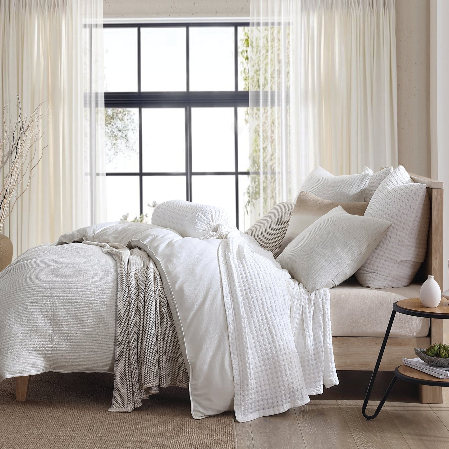 DKNY Reines Ribbed Jersey Comforter Set