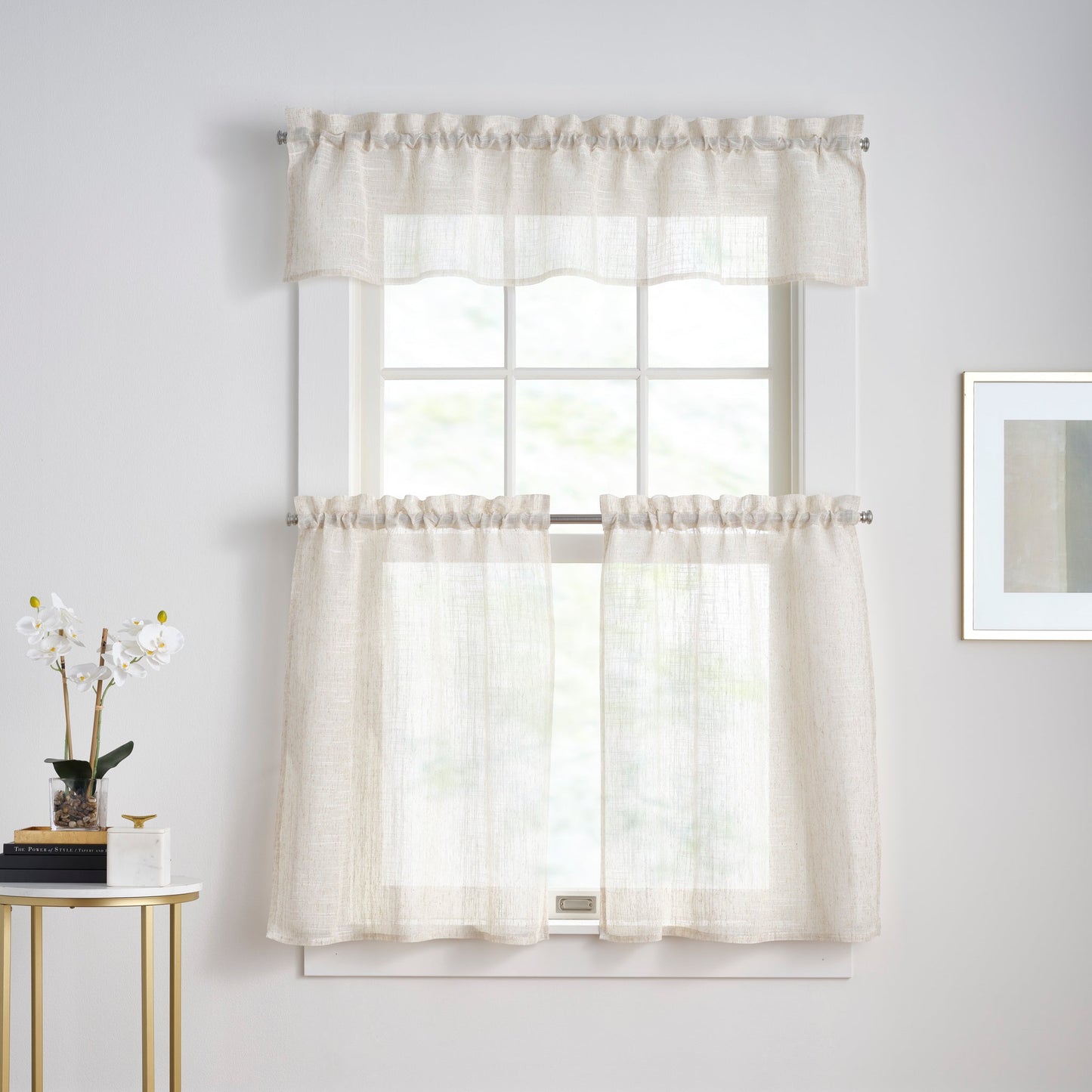 DKNY Classic Leinen Grommet Vorhänge