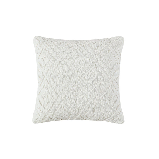 Peri Home Crochet Diamant 20in x 20in Dekoratives Kissen
