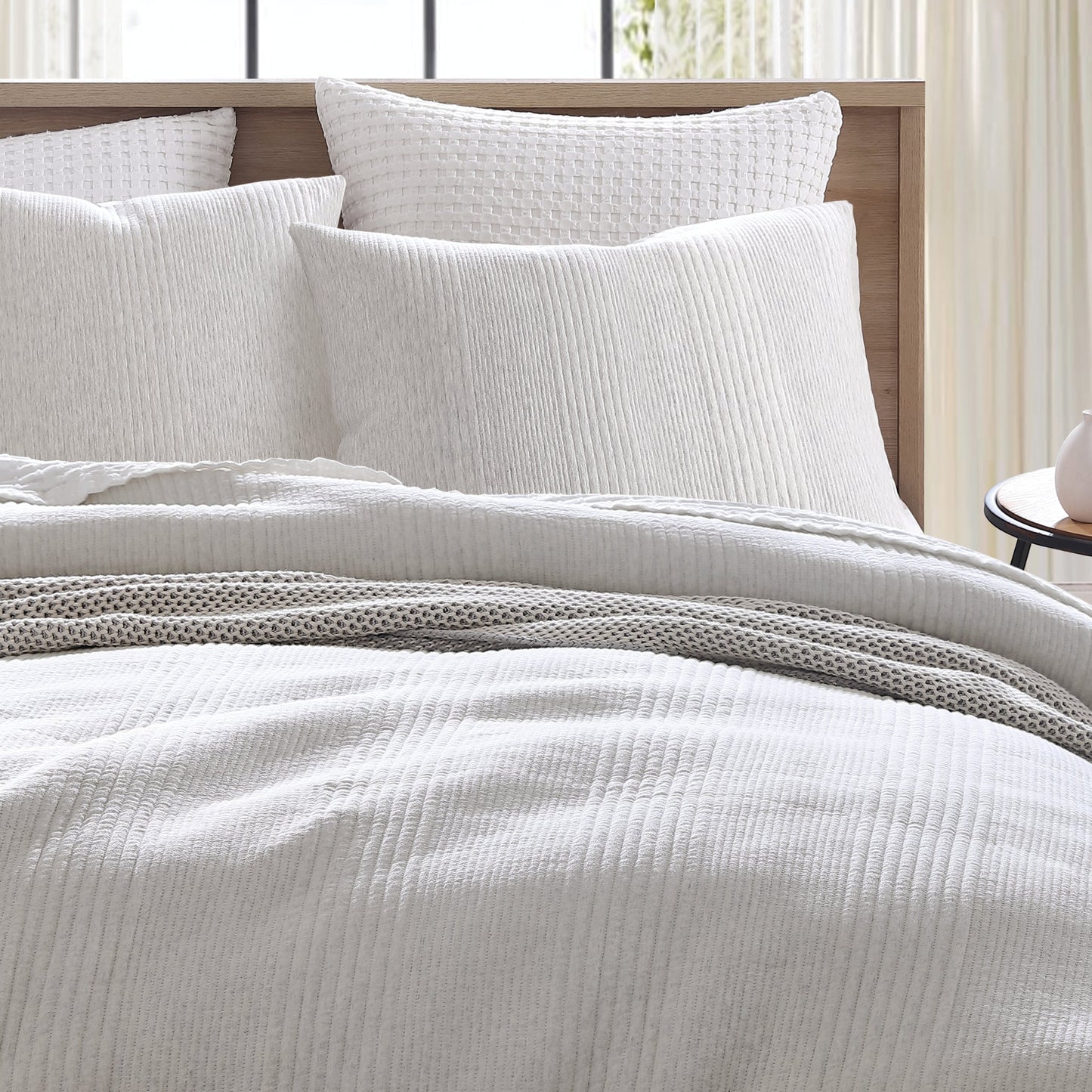 DKNY Reines Ribbed Jersey Comforter Set