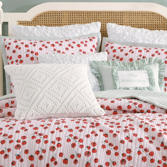 Peri Home Crochet Diamant 20in x 20in Dekoratives Kissen