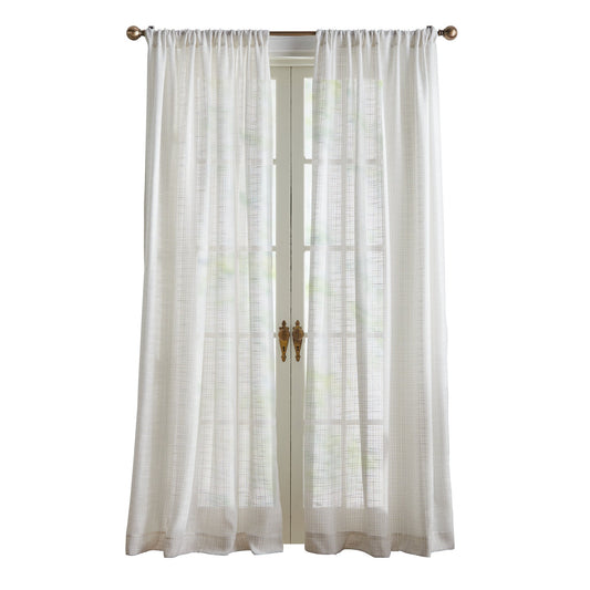 KARL LAGERFELD PARIS Sorbet Metallic Curtain Panel Paar