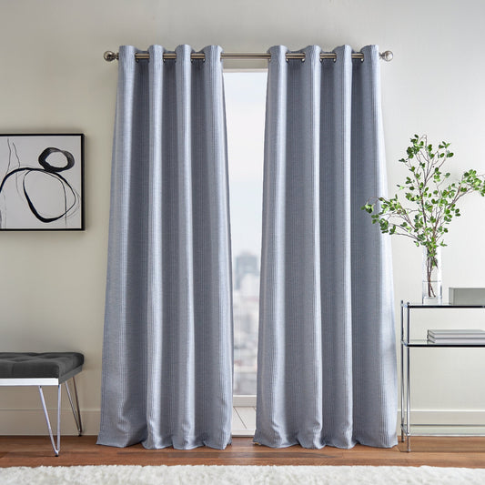 Martha Stewart Rivington Jacquard Thermal Curtain Panel Paar