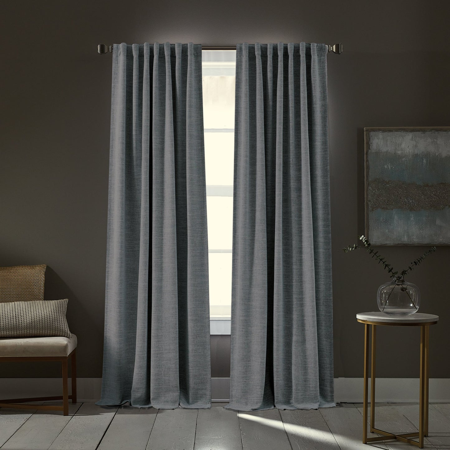 DKNY Bennett Blackout Curtain Panel Paar