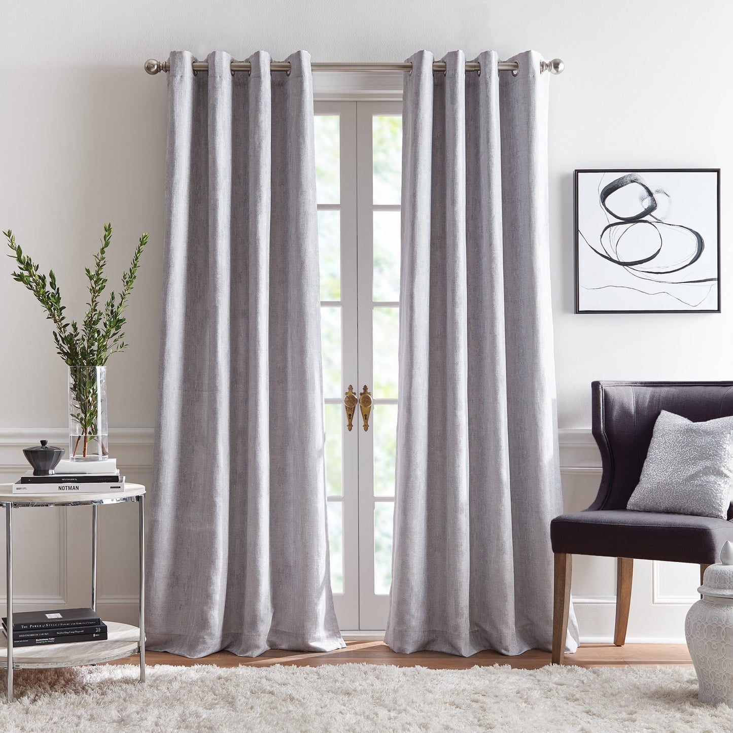 KARL LAGERFELD PARIS Ember Blackout Curtain Panel Paar