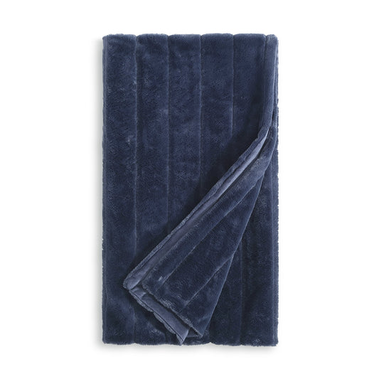 KARL LAGERFELD PARIS Channel Bunny Faux Fur Throw