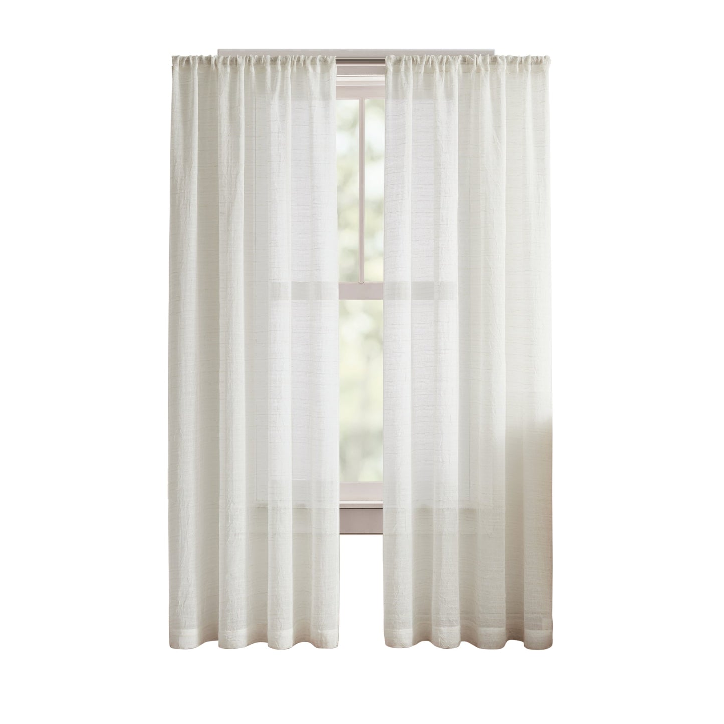 DKNY Antigua Linen Poletop Curtain Panel Paar