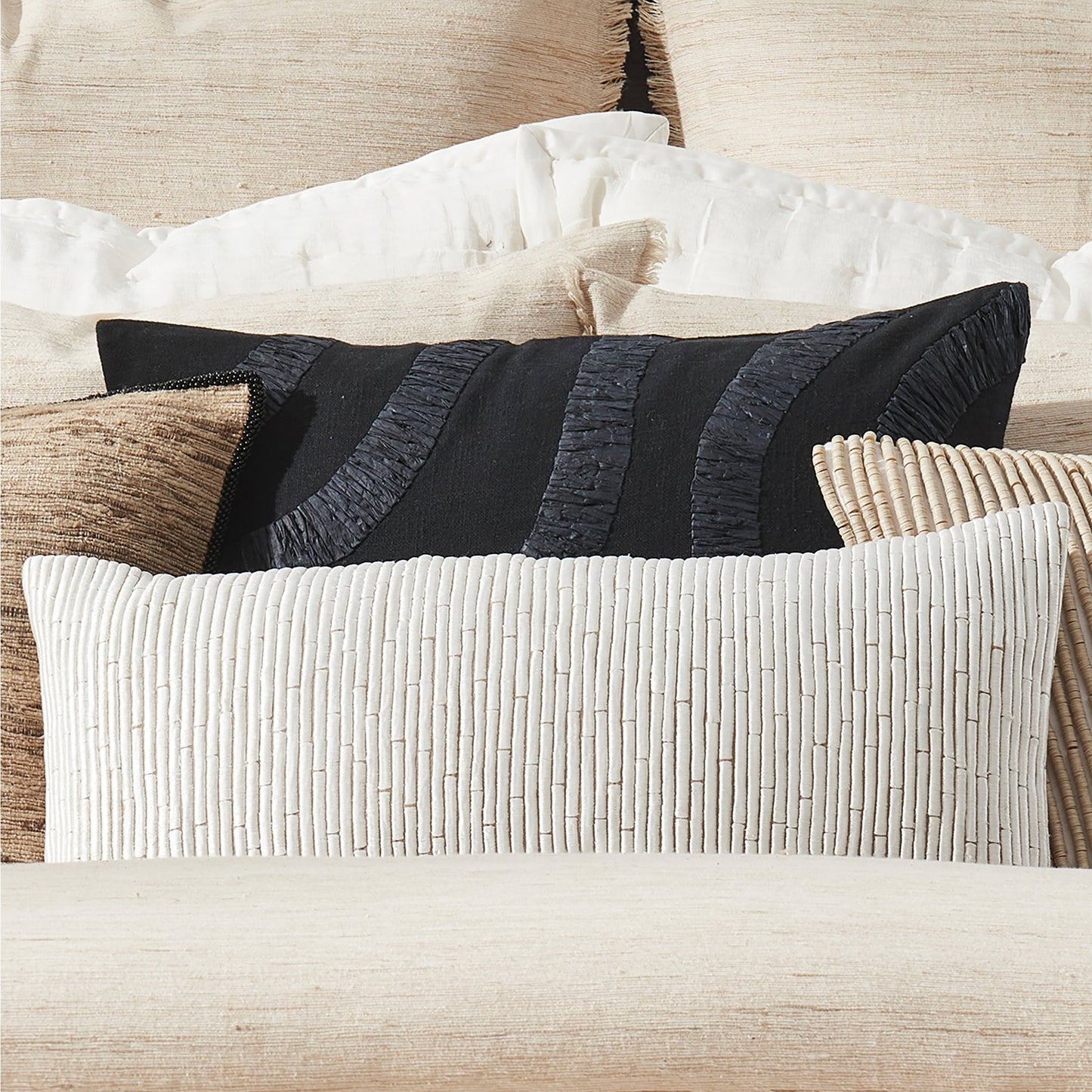 Donna Karan Wave Dekoratives Kissen