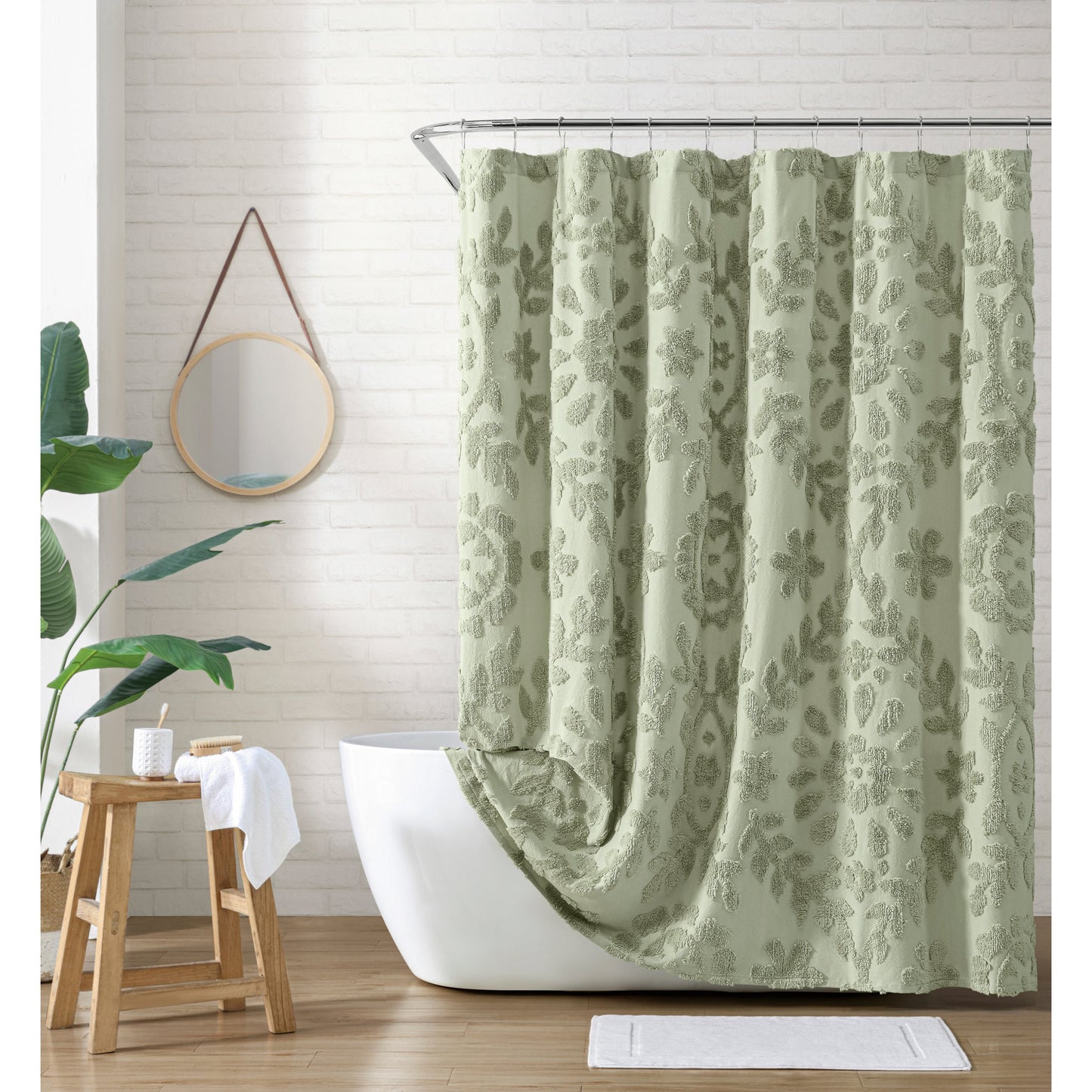 Peri Home Chenille Laurel Duschvorhang