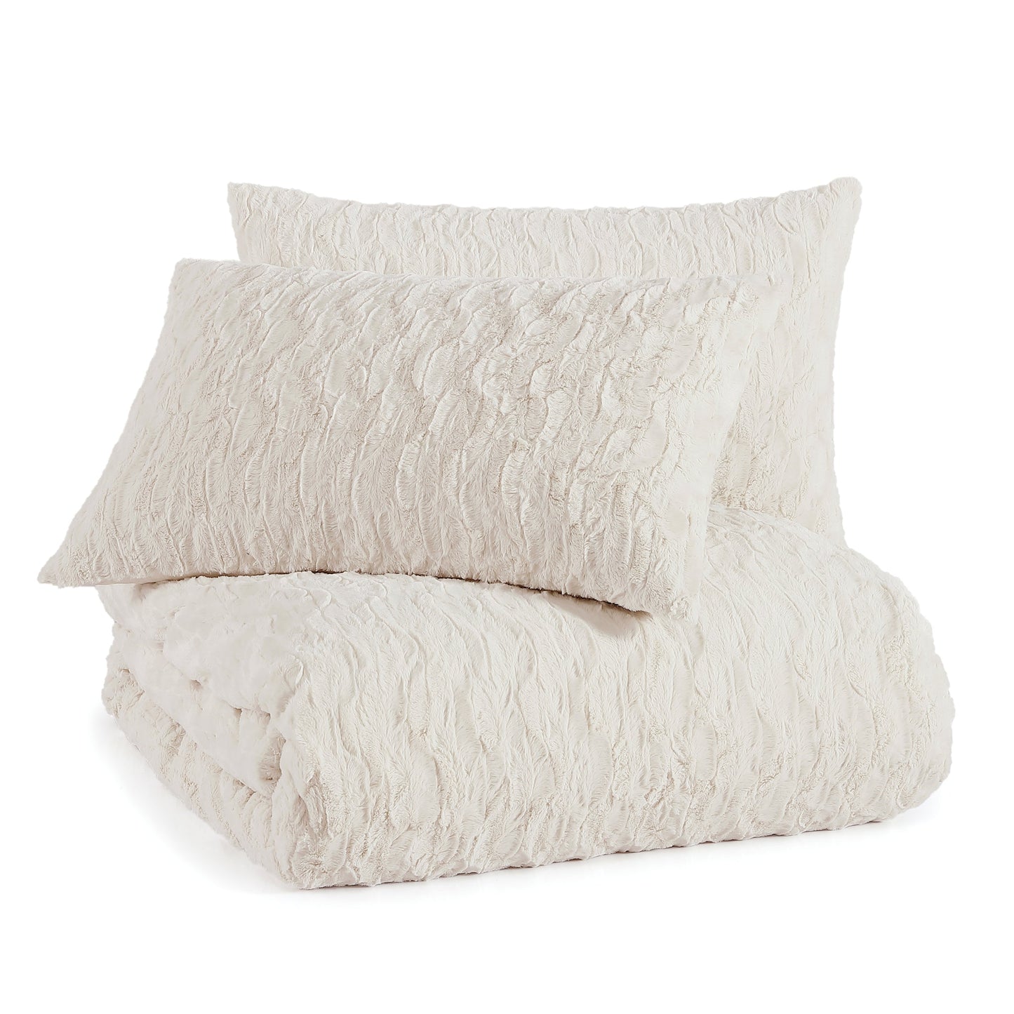 KARL LAGERFELD PARIS Himmlisches Faux Fur Comforter Set
