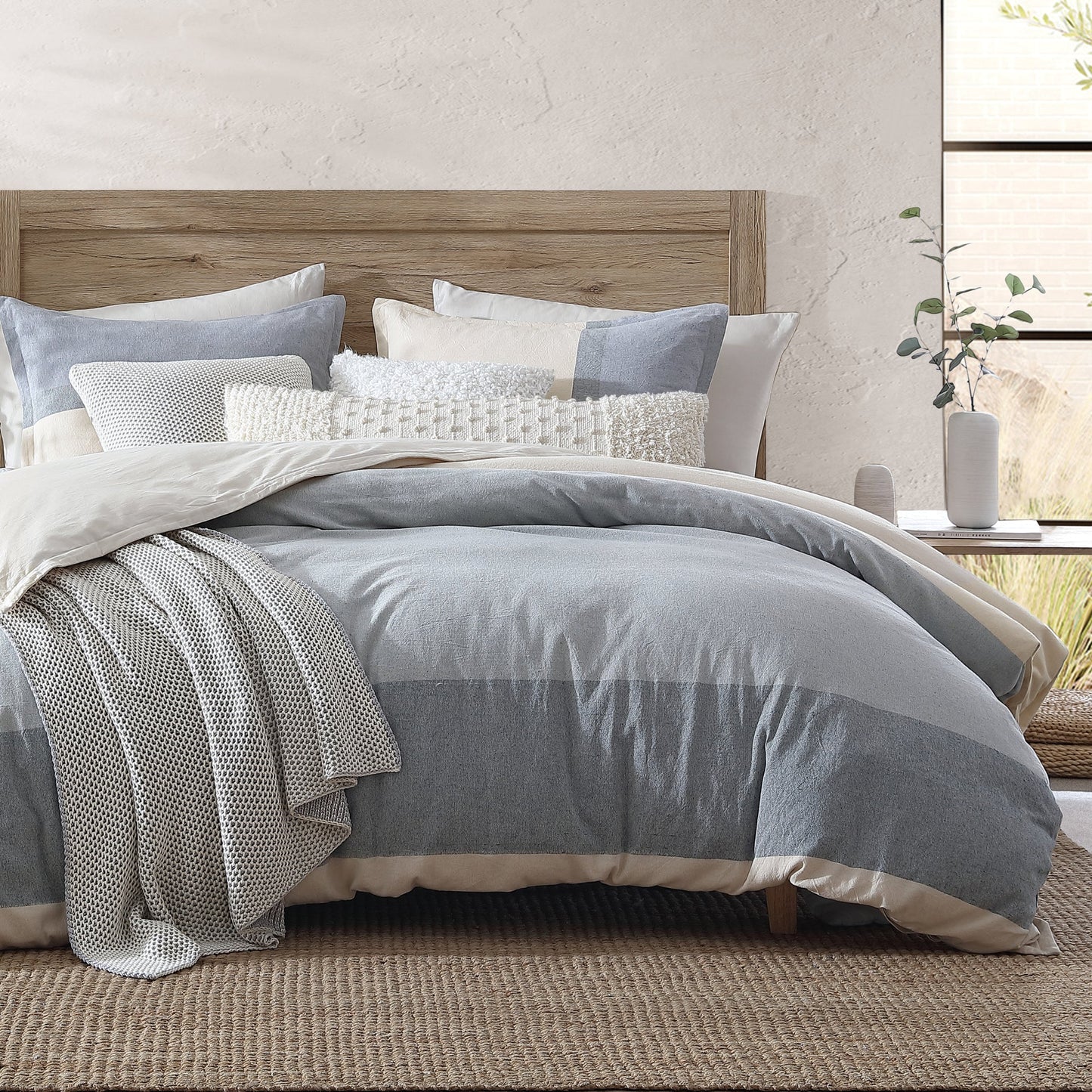 DKNY Reines recyceltes Colorblock Comforter Set