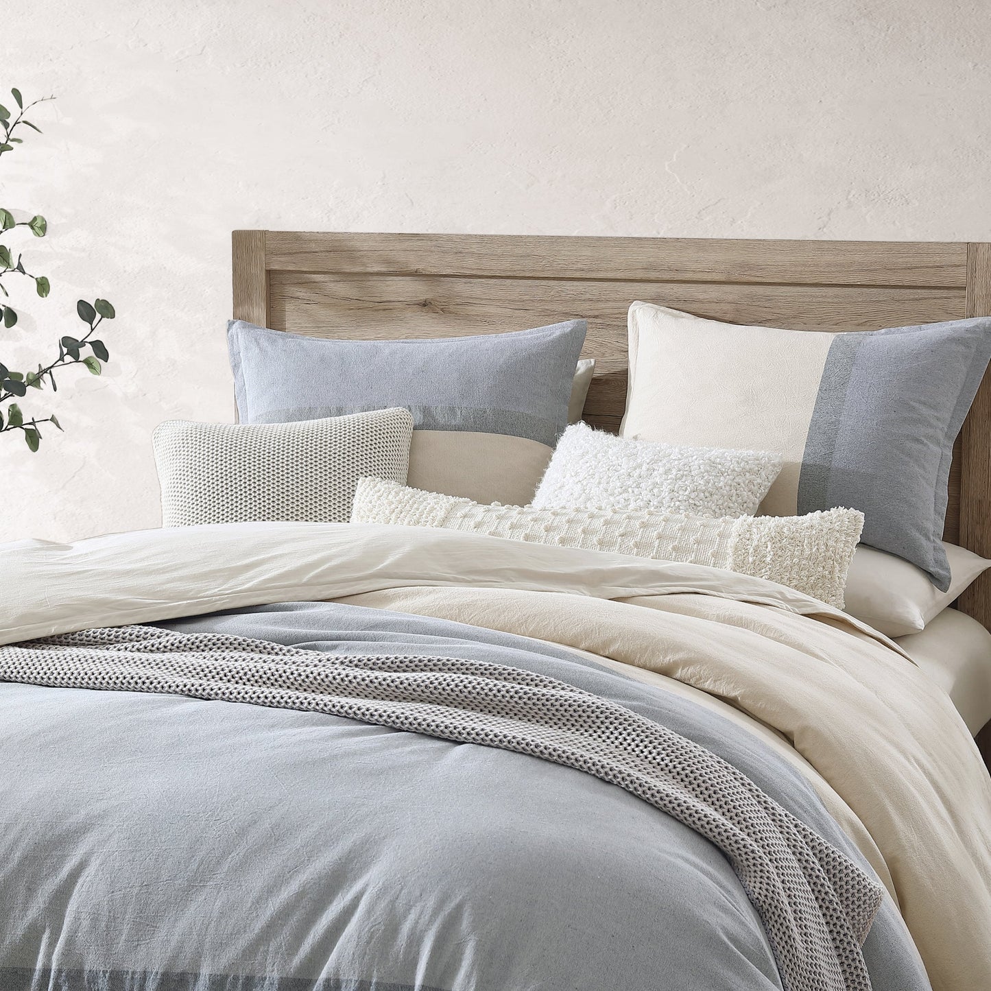DKNY Reines recyceltes Colorblock Comforter Set