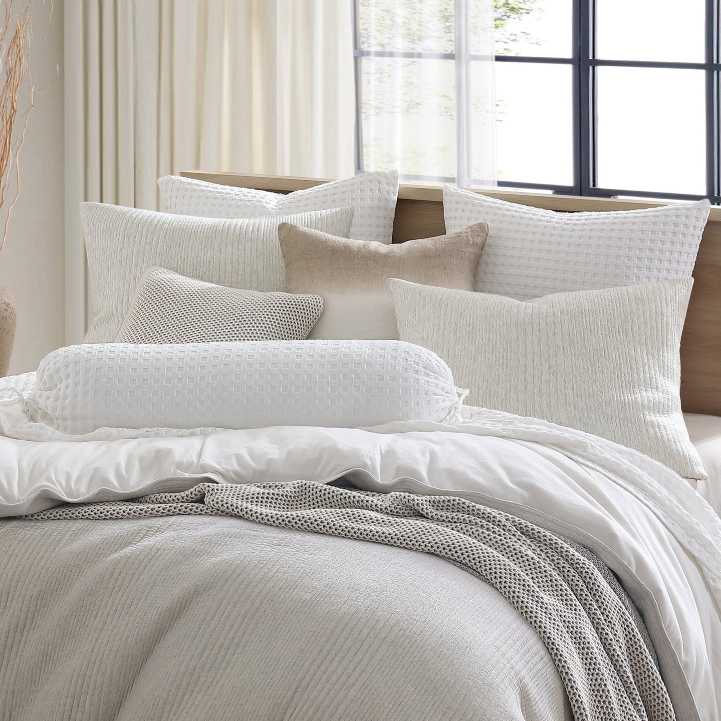 DKNY Reines Ribbed Jersey Comforter Set