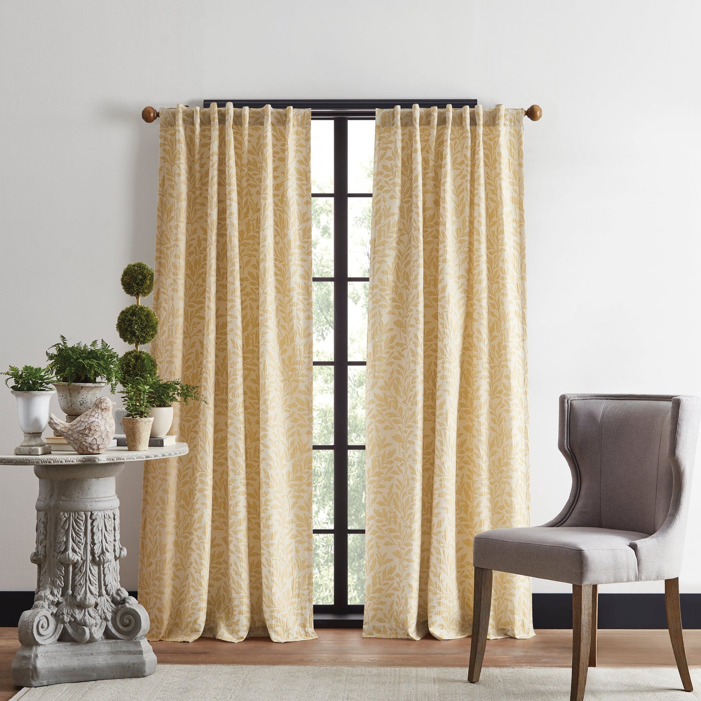 Martha Stewart Vineyard Curtain Panel Paar