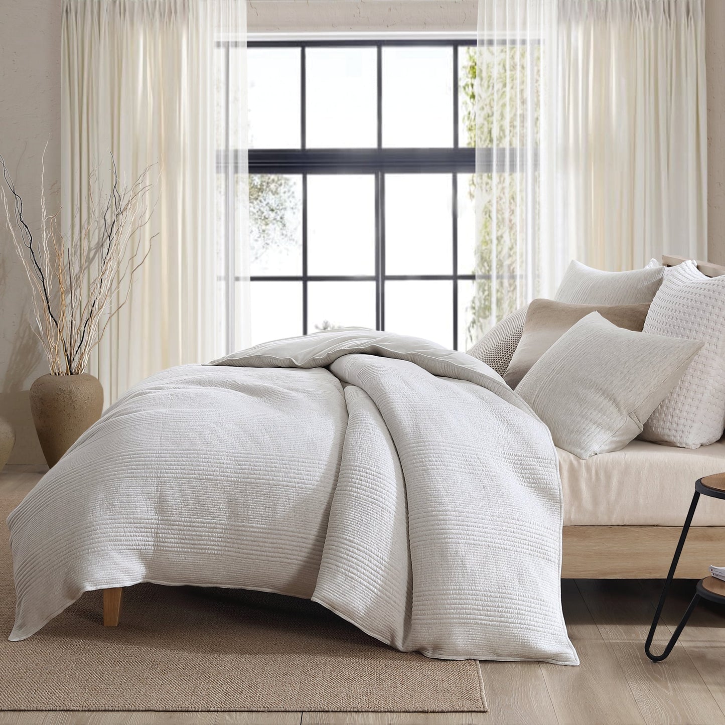DKNY Reines Ribbed Jersey Comforter Set